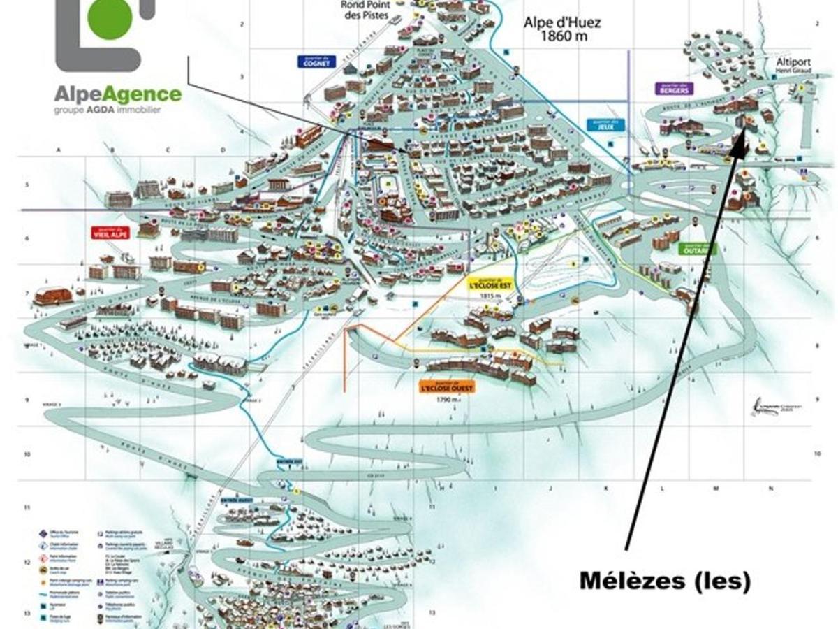 Studio 5 Pers. Lumineux A 100M Des Pistes Avec Balcon, Casier A Skis Et Animaux Acceptes - Fr-1-405-51 Alpe d'Huez Exterior foto